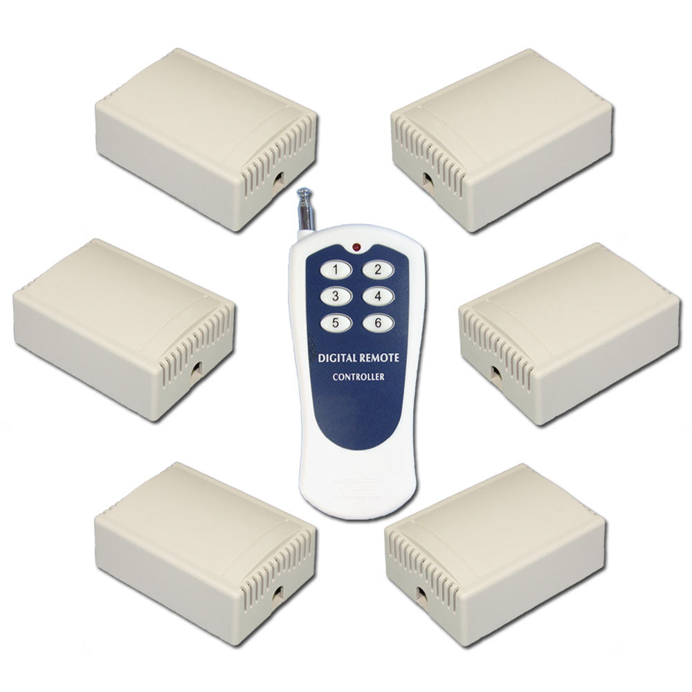 12V 24V 4 Kanal Lichtschalter Funkschalter Relais Empfänger+433Mhz Fernbedienung