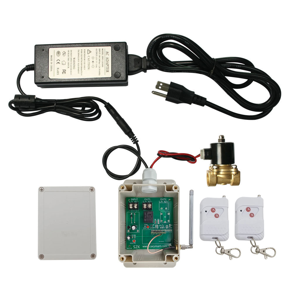 12V 24V Magnetventil mit Fernbedienung Funkschalter und Stromadapter – Fernbedienung Schalter Onlineshop 12V 24V Magnetventil mit Fernbedienung Funkschalter und Stromadapter – Fernbedienung Schalter Onlineshop