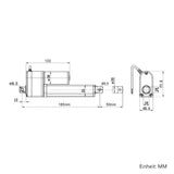 Elektrischer Linearmotor mit Potentiometer 50MM Hub 2000N Schubkraft (Modell 0041662)