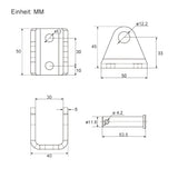 Linearantrieb Halterung G für 8000N / 12000N Elektrozylinder (Modell 0043010)