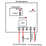 1 Wege AC RF Funkempfänger mit Trockenkontakt Ausgang (Modell 0020466)