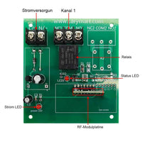 1 Wege Wasserdichter RF Funkfernbedienungssystem mit Relaisausgang (Modell 0020194)