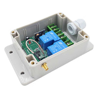 1000M 2 Kanäle Drahtloses Sender-Empfänger-System zur Steuerung von DC 6V/9V/12V/24V-Stromversorgungsgeräten (Modell 0020514)