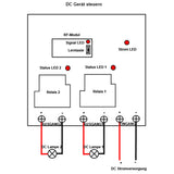 100M 2 Kanäle DC-Ausgang 30A Maximaler Arbeitsstrom Fernbedienungsschalter (Modell 0020530)
