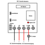 12 Kanal DC 1000M Normalerwiese geöffnet/Normalerweise Funk Fernempfänger & 4 Modus mit Zeitverzögerung Funktion (Modell 0020019)