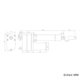 100MM 12V 24V 12000N Schwerindustrie Elektrischer Linearantrieb Elektrozylinder C2 (Modell 0041602)