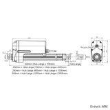 12V 24V 1200kg 12000N Schwerer Industrie Elektrischer Linearaktuator Eins Steuert Vier Synchronsteuerungsset (Modell 0043056)