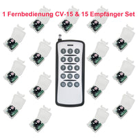 1 Kanal DC 12V 9V 24V Funkschalter mit Zeitsteuerung von 0 bis 99 Sekunden (Modell 0020011)