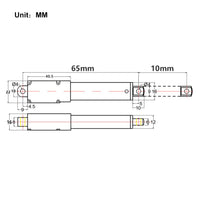 10MM 12V 188N Mikro Elektrischer Linearantrieb Mini Elektrozylinder H (Modell 0041641)