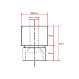 Anpassung des Frontsteckverbinders für Hochleistungs-Linearantrieb F (Modell 0044111)