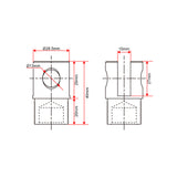 Anpassung des Frontsteckverbinders für Hochleistungs-Linearantrieb F (Modell 0044111)