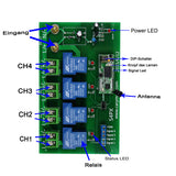 4 Kanäle Gleichstromeingang 30A Hochlastausgang RF-Fernbedienungssuite (Modell 0020473)