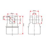 Anpassung des Rücksteckverbinders für Hochleistungs-Linearantrieb F (Modell 0044112)
