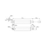 50MM 12V 24V Mini Elektrozylinder Stifttyp Linearantrieb E (Modell 0041581)