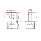 Anpassung des Frontsteckverbinders für Hochleistungs-Linearantrieb F (Modell 0044111)