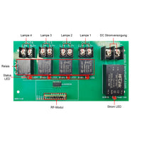 4 Kanal 230V AC Funk Lichtschalter mit Sender und Empfänger (Modell 0020220)