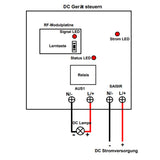 Potentialfreier Schließerkontakt Trigger Funkschalter Fernbedienung DC-Geräten (Modell 0020522)