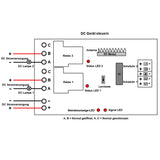 Funkschalter Set DC 6V/9V/12V/24V mit Zeitrelais Verzögerungsschalter (Modell 0020659)