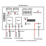 2 Kanal Funkfernbedienung Set 1000M mit Zeitverzögerung für DC 12V 24V Motor / Leuchte (Modell 0020485)