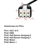 Zwei 3500N Wasserdichter Elektrischer Elektrozylinder Linearantrieb Synchronisieren (Modell 0043065)