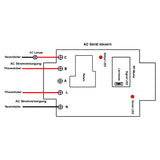 1 Wege Wechselstrom 30A Hochleistungs RF Funk Empfänger mit Trockenkontaktausgang (Modell 0020488)