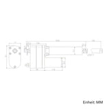 Linearmotor/Linearantrieb mit Positionsrückmeldung mit Potentiometer 700MM Hub (Modell 0041549P)