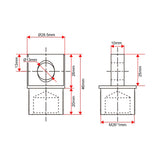 Anpassung des Frontsteckverbinders für Schwerlast-Linearantrieb C (Modell 0044109)