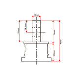 Anpassung des Rücksteckverbinders für Schwerlast-Linearantrieb C (Modell 0044110)