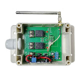 2 CH AC 12V/24V Strom Ausgang Wasserdichtsgehäuse Funkwirksystem -Empfänger & Sender (Modell 0020051)