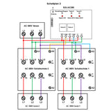 2 Kanal 500M AC380V Funkempfänger Set DC 10A für Pumpe/Elektromotor/Getriebmotor (Modell 0020696)