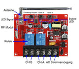2 Kanal 500M AC380V Funkempfänger Set DC 10A für Pumpe/Elektromotor/Getriebmotor (Modell 0020696)