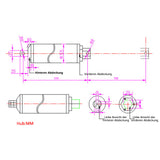 100MM Hochgeschwindigkeits Elektrischer Tubulär Linearantrieb D (Modell 0041562)