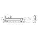 DC 12V 24V 2000N Elektrischer Linearantrieb mit Fernbedienung Elektrozylinder (Modell 0043083)