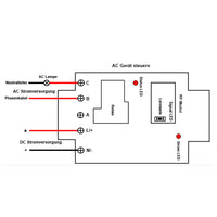 1 Kanal Relais Fernschalter Funksender Steuerung 8-80V Universalfernbedienung 30A 1000M (Modell 0020524)