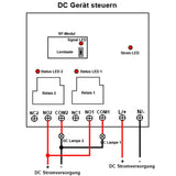 1km Lange Reichweite 30A Hochleistungs-HF-Fernbedienungs Set mit 2 Trockenkontakt-Relais (Modell 0020339)