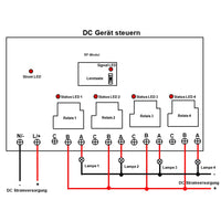 30A Relais Hoher Ausgangsleistung, Wasserdichtem Funk Fernbedienungsset (Modell 0020444)