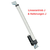 Wasserdichter Linearantrieb IP67 / Leiser Elektrozylinder 450mm Hub (Modell 0041941)