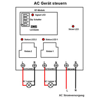 5 Meilen 30A Hohe Leistung AC Ausgangsleistung Wasserdichter Funk HF Empfänger Mit Fernsteuerung Funktion (Modell 0020135)