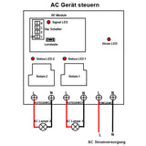 5 Meilen 30A Hohe Leistung AC Ausgangsleistung Wasserdichter Funk HF Empfänger Mit Fernsteuerung Funktion (Modell 0020135)