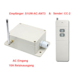 Langstrecken Funkschalter Mit 1 AC Eingang und Potentialfreier Ausgang
