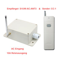 Langstrecken Funkschalter Mit 1 AC Eingang und Potentialfreier Ausgang
