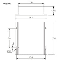 12V 24V 600kg 6000N Industrie Elektrischer Linearaktuator B Eins Steuert Vier Synchronsteuerungsset (Modell 0043052)