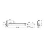 700MM Hub 2000N Hubverstellung Linearantrieb/Elektrozylinder Mit NC Reedschalter (Modell 0041732)