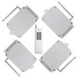 8-Tasten DC Sender und 4 Empfänger Fernbedienungsset mit vier Steuermodi (Modell 0020534)