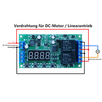 Automatisches Steuermodul für AC/DC Motor oder Linearantrieb mit Endlosschleife und Verzögerungsfunktion (Modell 0040001)