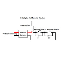 400MM Hub 2000N Hubverstellung Linearantrieb/Elektrozylinder Mit NC Reedschalter (Modell 0041728)