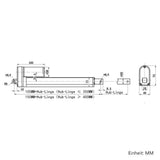Zwei DC 12V 24V 2000N Elektrischer Elektrozylinder Linearantrieb Synchronisieren (Modell 0043049)