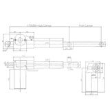 12V 24V 600kg 6000N Industrie Elektrischer Linearaktuator B Eins Steuert Drei Synchronsteuerungsset (Modell 0043061)