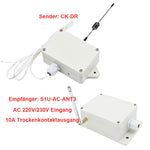 AC 220V/230V Eingang Funkschalter Set Trockenkontakt Auslöser