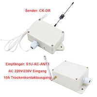AC 220V/230V Eingang Funkschalter Set Trockenkontakt Auslöser
